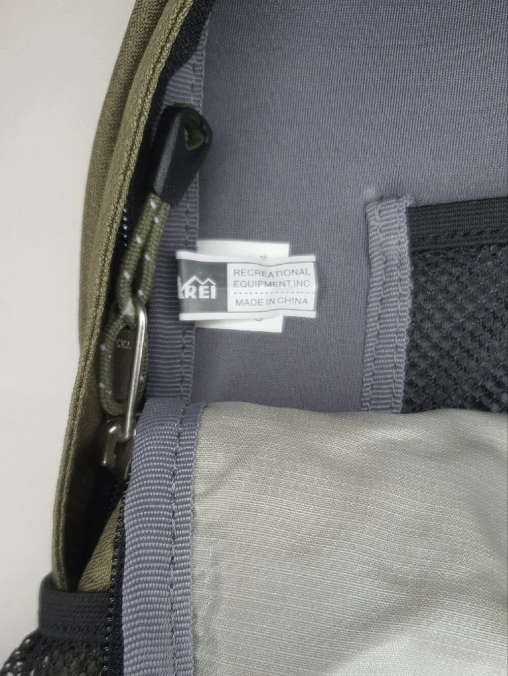 REI Olive Green and Black Men's Hiking Backpack